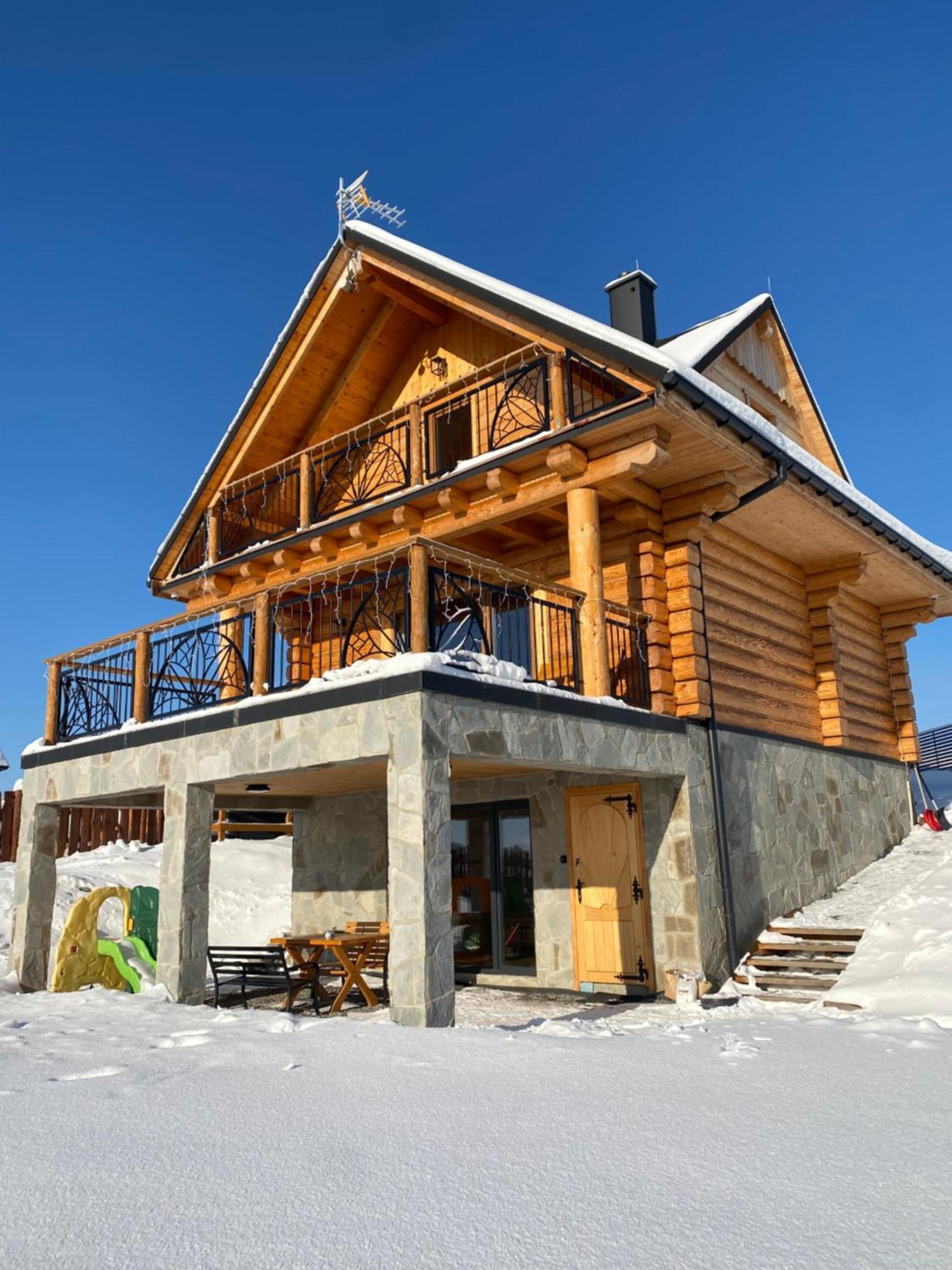 Zloty Gron Log Houses & Apartments Istebna Kültér fotó